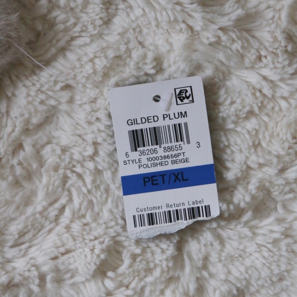 NEW Alfani Gilded Plum Beige Pearl Sweater PXL - Picture 7 of 9